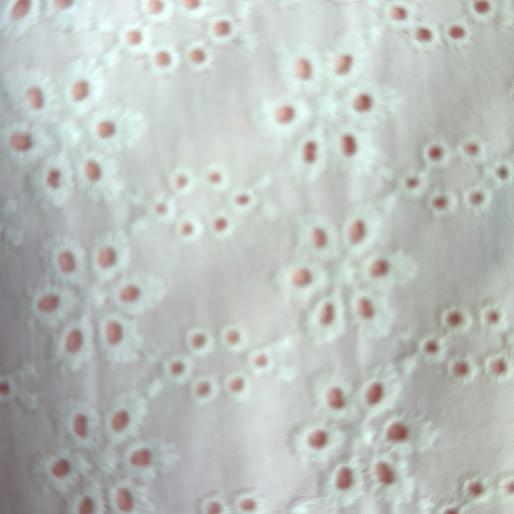 KC Parker girls capris 7 white / pink eyelet Hartstrings boutique Kids pants NEW